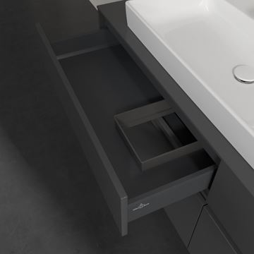 VILLEROY & BOCH COLLARO skříňka pod umyvadlo 160x50x54,8 cm, 4 zásuvky, Glossy Grey C02600FP Obrázek - fotka