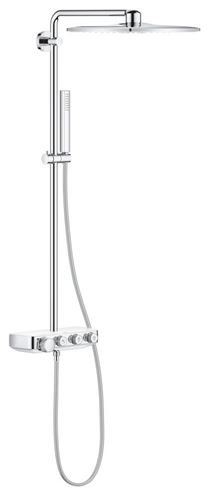 GROHE EUPHORIA SMARTCONTROL SYSTEM 310 CUBE DUO sprchový set s termostatickou baterií, horní sprcha se 2 proudy, ruční sprcha, tyč, hadice, měsíční bílá 26508LS0 Obrázek - Hlavní obrázek