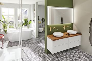 KALDEWEI MIENA 3180 umyvadlová mísa 45 cm, bez přepadu, smaltovaná ocel, Perl-Effect, alpská bílá 909306003711 Obrázek - fotka
