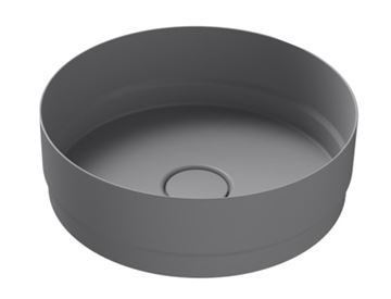 KALDEWEI NUEVA 3191 umyvadlová mísa 38 cm, bez přepadu, smaltovaná ocel, Perl-Effect, cool grey