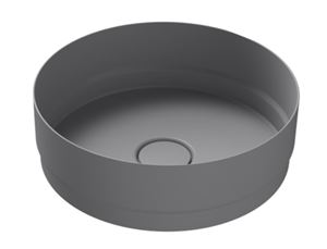 KALDEWEI NUEVA 3191 umyvadlová mísa 38 cm, bez přepadu, smaltovaná ocel, Perl-Effect, cool grey