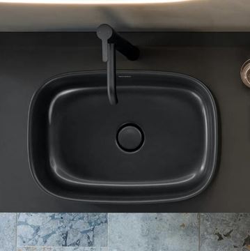 DURAVIT ZENCHA umyvadlo na desku 55 cm, bez přepadu, antracit matt 2373551379 Obrázek - fotka