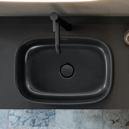 DURAVIT ZENCHA umyvadlo na desku 55 cm, bez přepadu, antracit matt 2373551379 Obrázek - fotka