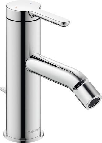 DURAVIT C.1 bidetová stojánková baterie, s odtokovou soupravou, chrom C12400001010 Obrázek - Hlavní obrázek