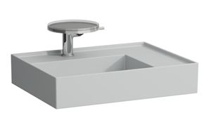 KARTELL BY LAUFEN umyvadlo 60 cm, s otvorem pro baterii, bez přepadu, matná šedá