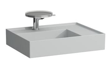 KARTELL BY LAUFEN umyvadlo 60 cm, s otvorem pro baterii, bez přepadu, matná šedá
