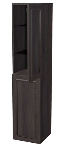 INTEDOOR CHICAGO vysoká skříňka 34,7x35x158 cm, 2 dvířka, panty vlevo, tmavě hnědá PTCHICSV352DL212 Obrázek - fotka
