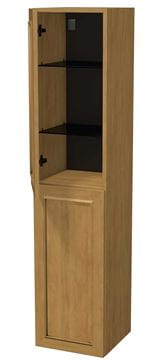 INTEDOOR CHICAGO vysoká skříňka 34,7x35x158 cm, 2 dvířka, panty vlevo, světle hnědá PTCHICSV352DL231 Obrázek - fotka