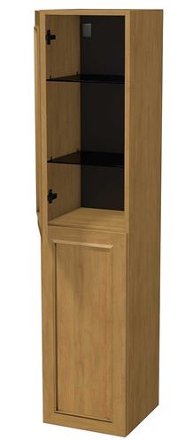 INTEDOOR CHICAGO vysoká skříňka 34,7x35x158 cm, 2 dvířka, panty vlevo, světle hnědá PTCHICSV352DL231 Obrázek - fotka