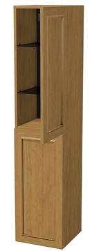 INTEDOOR CHICAGO vysoká skříňka 34,7x35x158 cm, 2 dvířka, panty vlevo, světle hnědá PTCHICSV352DL231 Obrázek - fotka