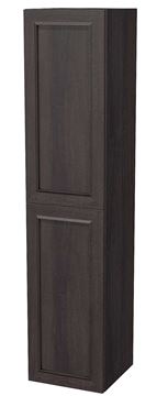 INTEDOOR CHICAGO vysoká skříňka 34,7x35x158 cm, 2 dvířka, panty vpavo, tmavě hnědá