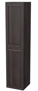 INTEDOOR CHICAGO vysoká skříňka 34,7x35x158 cm, 2 dvířka, panty vpavo, tmavě hnědá