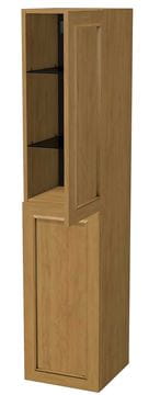 INTEDOOR CHICAGO vysoká skříňka 34,7x35x158 cm, 2 dvířka, panty vpravo, světle hnědá PTCHICSV352DP231 Obrázek - fotka