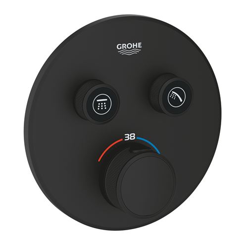GROHE GROHTHERM SMARTCONTROL podomítková termostatická baterie, pro 2 spotřebiče, Water Saving, phantom black 29507KF0 Obrázek - Hlavní obrázek