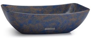 SVIS DESIGN VIRGO BASIC umyvadlová mísa 50 cm, bez přepadu, beton, modrá/okrová