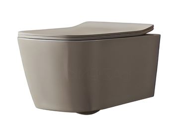 ARTCERAM A16 závěsné WC, Rimless splachování, brown matera