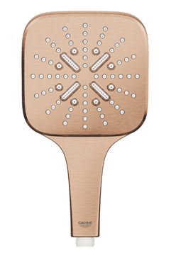 GROHE RAINSHOWER SMARTACTIVE 130 CUBE ruční sprcha 130x130 mm, 3 proudy, Water Saving, kartáčovaný warm sunset 26582DL0 Obrázek - fotka