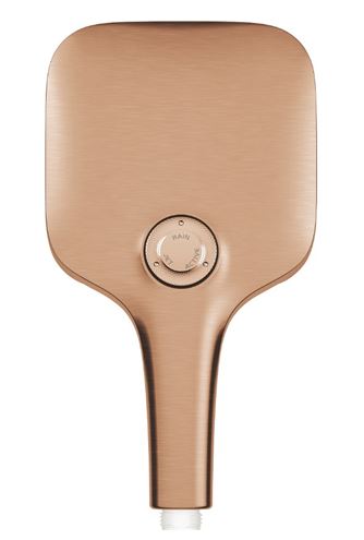 GROHE RAINSHOWER SMARTACTIVE 130 CUBE ruční sprcha 130x130 mm, 3 proudy, Water Saving, kartáčovaný warm sunset 26582DL0 Obrázek - fotka