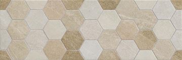 SAVOIA ALASKA dekor 25x75 cm, mat, esagone sand