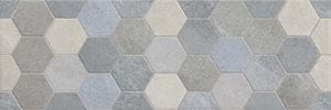 SAVOIA ALASKA dekor 25x75 cm, mat, esagone grey
