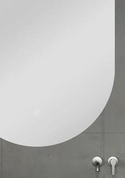 EASY PLUS LED zrcadlo 60x120 cm, s osvětlením, s regulací stmívání a teploty světla, se senzorem EA-OV01-60120 Obrázek - fotka