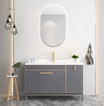 EASY PLUS LED zrcadlo 60x100 cm, s osvětlením, s regulací stmívání a teploty světla, se senzorem EA-OV01-60100 Obrázek - fotka