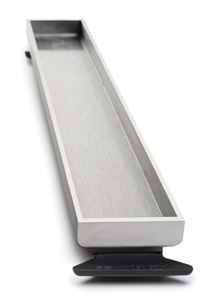 UNIDRAIN HIGHLINE 1940 rošt pro vložení dlažby CASSETTE 253 mm, kartáčovaná nerez ocel