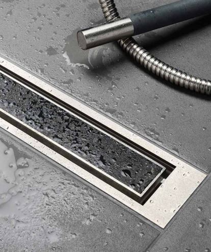 UNIDRAIN HIGHLINE 1940 rošt pro vložení dlažby CASSETTE 633 mm, kartáčovaná nerez ocel 1940.0710 Obrázek - fotka