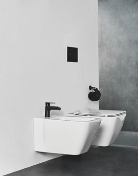 IDEAL STANDARD CERAFINE O bidetová stojánková baterie, s odtokovou soupravou, hedvábná černá BC705XG Obrázek - fotka