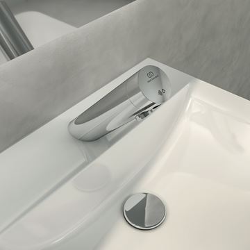 IDEAL STANDARD SENSORFLOW umyvadlová senzorová baterie s přednastavenou teplotou, napájení ze sítě, chrom A7557AA Obrázek - fotka