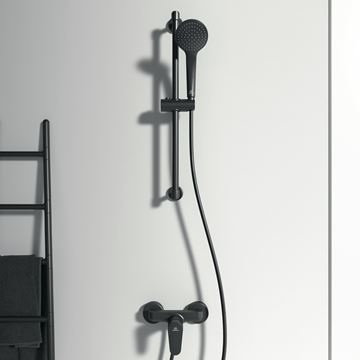 IDEAL STANDARD CERAFINE O sprchová nástěnná baterie, hedvábná černá BC499XG Obrázek - fotka