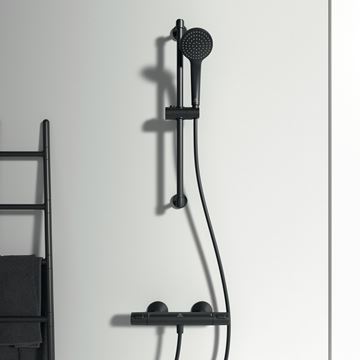 IDEAL STANDARD CERATHERM sprchová nástěnná termostatická baterie, hedvábná černá A7201XG Obrázek - fotka