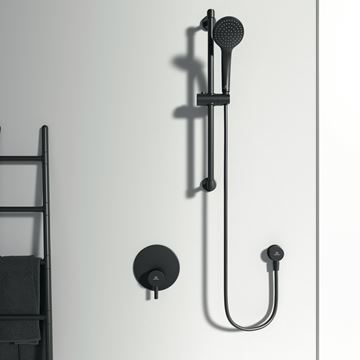 IDEAL STANDARD CERAFINE O sprchová podomíková baterie, s tělesem, hedvábná černá A6940XG Obrázek - fotka