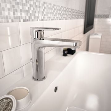 IDEAL STANDARD CERAFINE O umyvadlová stojánková baterie, s odtokovou soupravou, chrom BC699AA Obrázek - fotka