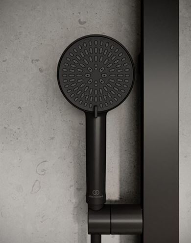 IDEAL STANDARD ALU+ ruční sprcha pr. 100 mm, 2 proudy, matná černá BD580XG Obrázek - fotka