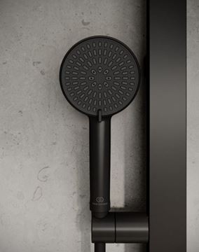 IDEAL STANDARD ALU+ ruční sprcha pr. 100 mm, 2 proudy, matná černá BD580XG Obrázek - fotka