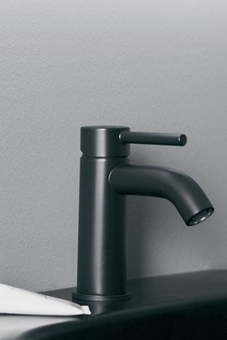 IDEAL STANDARD CERALINE umyvadlová stojánková baterie, s odtokovou soupravou, hedvábná černá BC822XG Obrázek - fotka