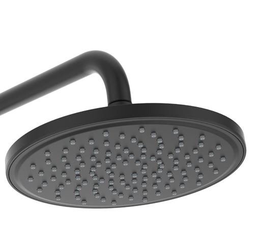 IDEAL STANDARD CERAFINE O vanová nástěnná baterie, s horní a ruční sprchou, matná černá BC749XG Obrázek - fotka