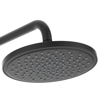 IDEAL STANDARD CERAFINE O vanová nástěnná baterie, s horní a ruční sprchou, matná černá BC749XG Obrázek - fotka