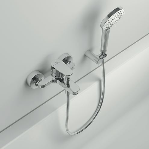 IDEAL STANDARD CERAFINE O vanová nástěnná baterie, s přepínačem, chrom BC500AA Obrázek - fotka