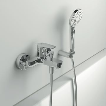 IDEAL STANDARD CERAFINE O vanová nástěnná baterie, s přepínačem, chrom BC500AA Obrázek - fotka