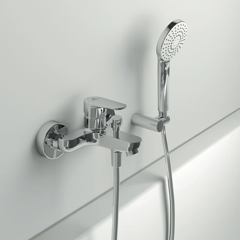 IDEAL STANDARD CERAFINE O vanová nástěnná baterie, s přepínačem, chrom BC500AA Obrázek - fotka