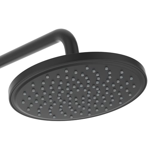 IDEAL STANDARD CERAFINE O vanová nástěnná baterie, s horní a ruční sprchou, hedvábná černá BC525XG Obrázek - fotka