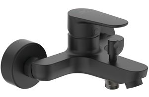 IDEAL STANDARD CERAFINE O vanová nástěnná baterie, s přepínačem, hedvábná černá