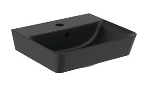 IDEAL STANDARD CONNECT AIR CUBE umývátko 40 cm, s otvorem pro baterii a přepadem, černá
