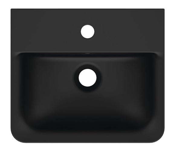 IDEAL STANDARD CONNECT AIR CUBE umývátko 40 cm, s otvorem pro baterii a přepadem, černá E0307V3 Obrázek - fotka