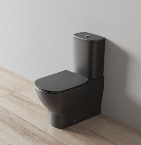 IDEAL STANDARD TESI WC kombi mísa, Aquablade splachování, zadní odpad, matná černá T5560V3 Obrázek - fotka
