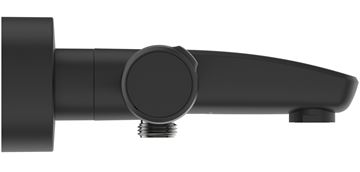 IDEAL STANDARD CERATHERM T25 vanová nástěnná termostatická baterie, s přepínačem, hedvábná černá A7544XG Obrázek - fotka
