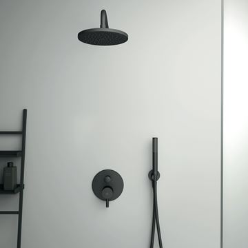 IDEAL STANDARD CERALINE vanová podomítková baterie, s přepínačem, hedvábná černá A7389XG Obrázek - fotka