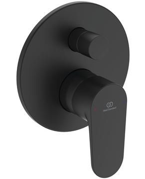IDEAL STANDARD CERAFINE O vanová podomítková baterie, s přepínačem, hedvábná černá BD135XG Obrázek - fotka